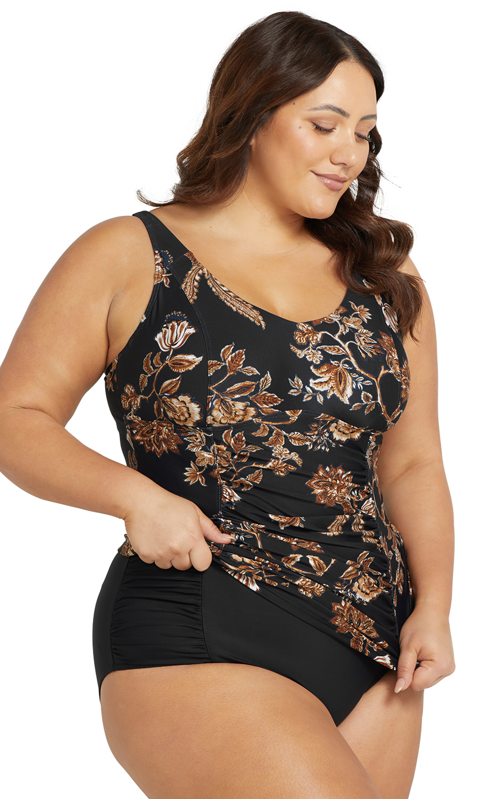 Raphael Underwire E-F Cup Tankini Top product photo.