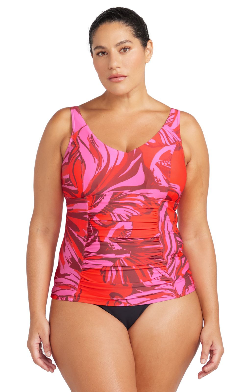 Raphael Underwire E-F Cup Tankini Top product photo.