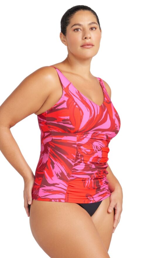 Raphael Underwire E-F Cup Tankini Top product photo.