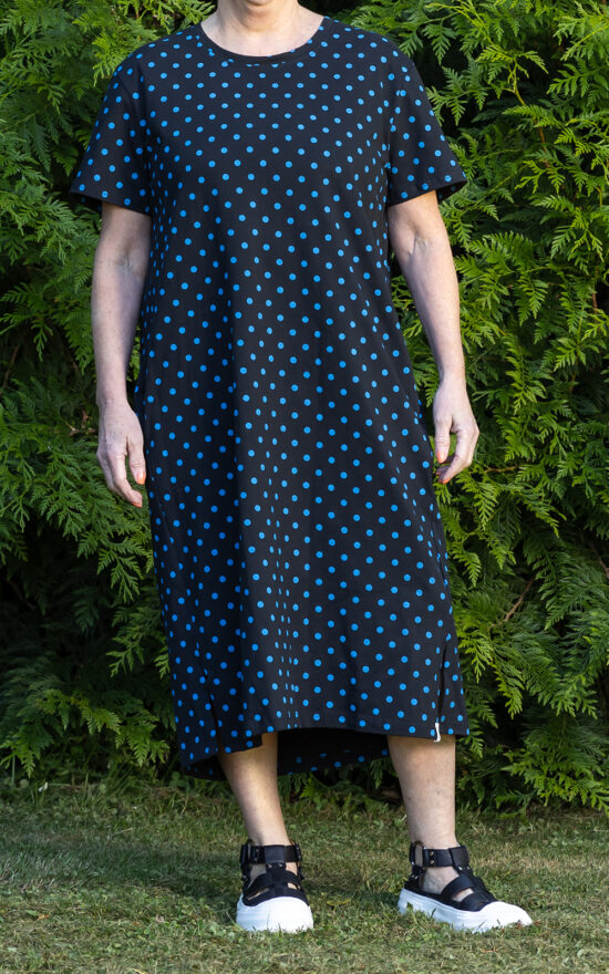 Zefer Dress Blue Spot product photo.