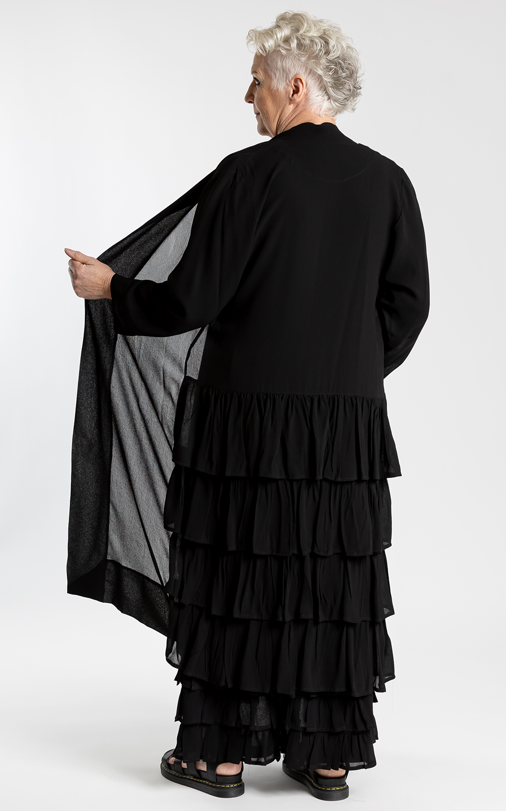 Back Frilled Duster product photo.