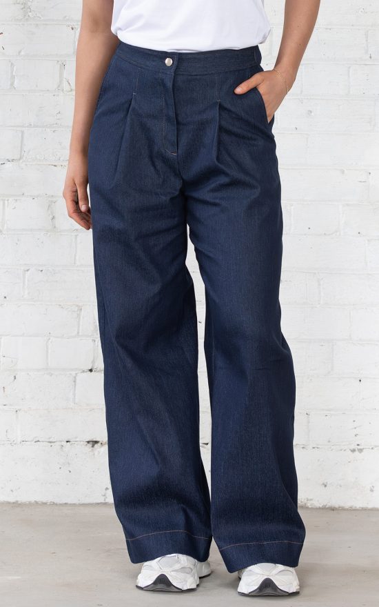 Pursuit Pant In Denim product photo.