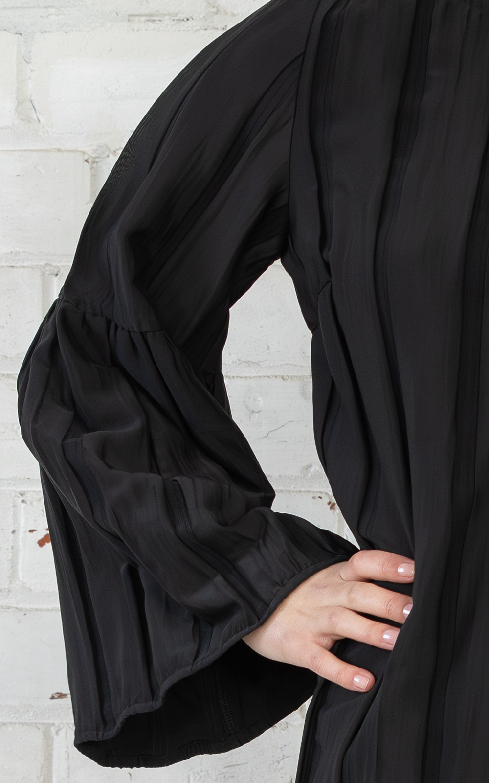 Solace Top In Black Palace product photo.