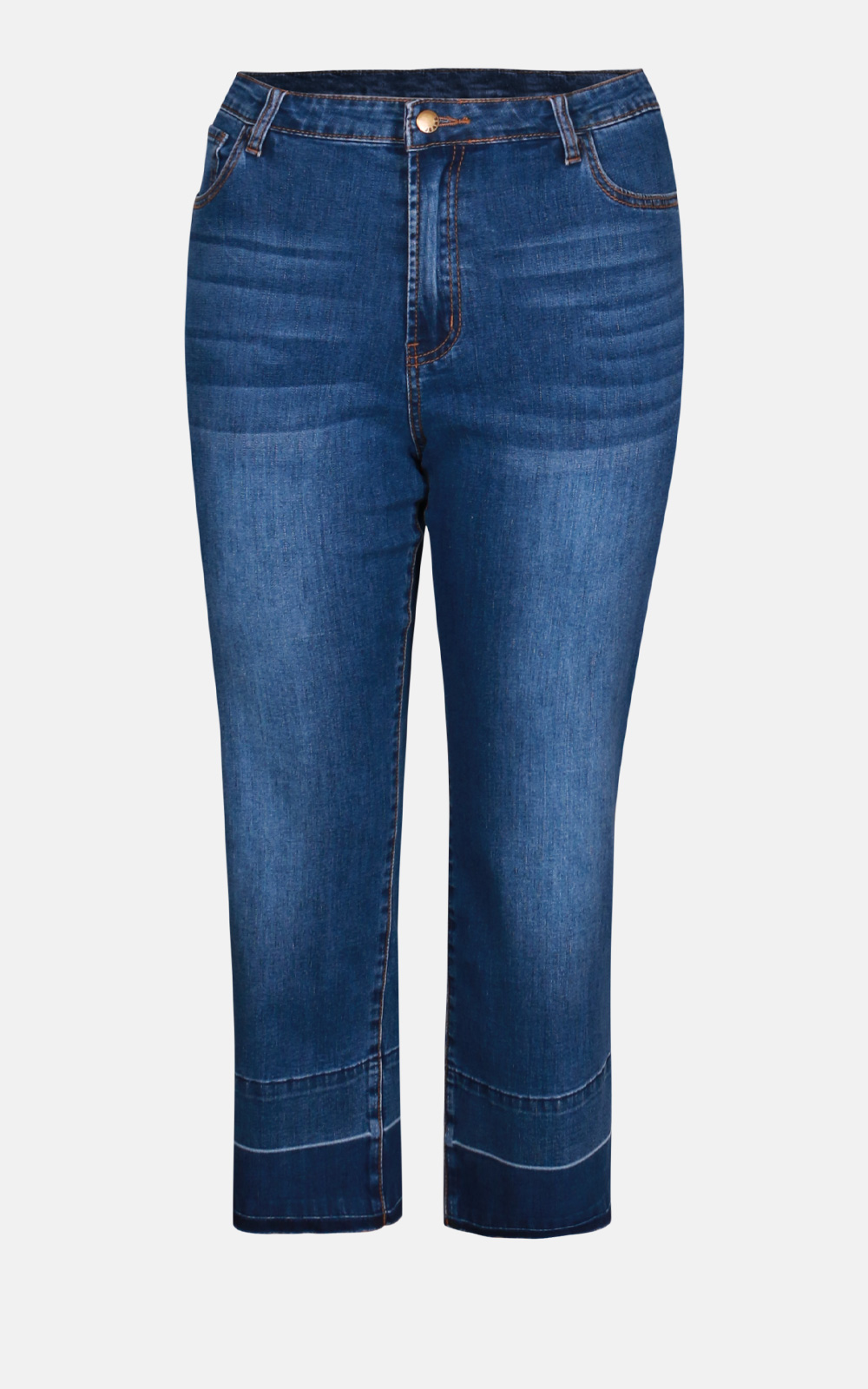 Crop Straight Leg Jean product photo.