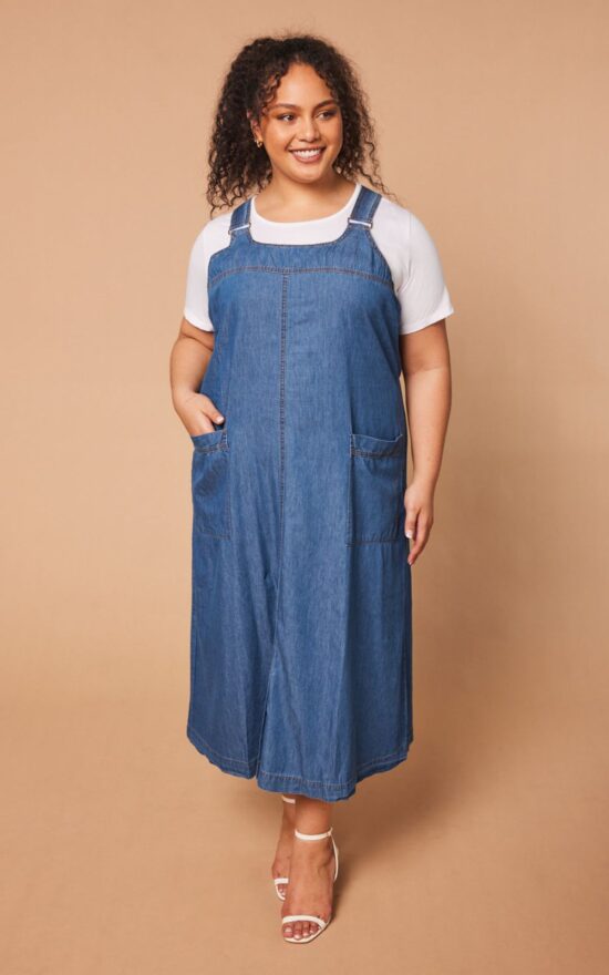 Francesca Pinafore Dress product photo.