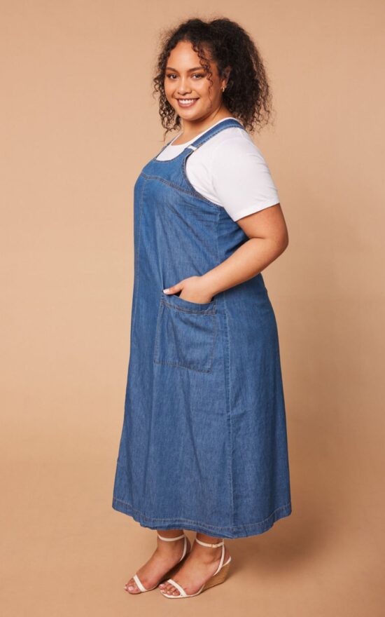 Francesca Pinafore Dress product photo.