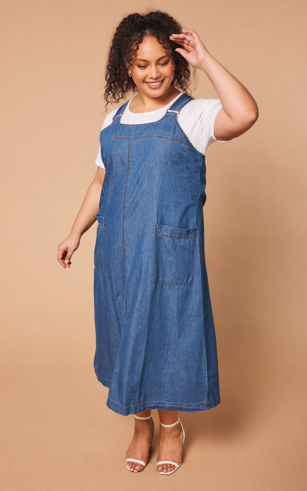 Francesca Pinafore Dress product photo.