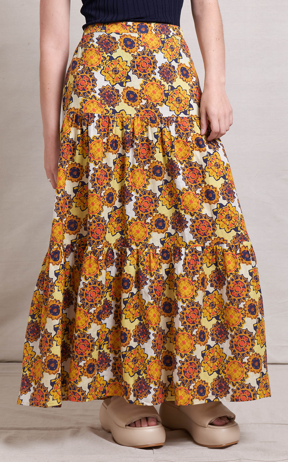 Long Story Skirt product photo.