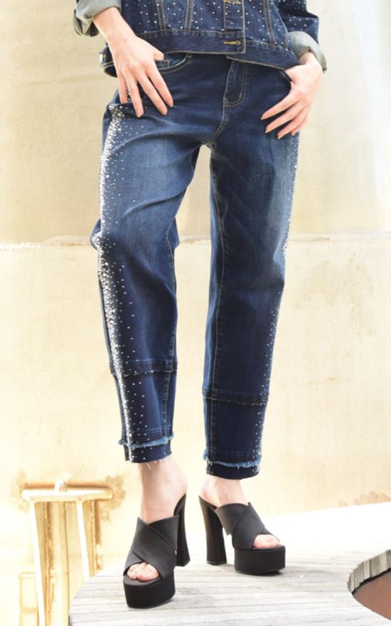 Walking Stripe Jean product photo.