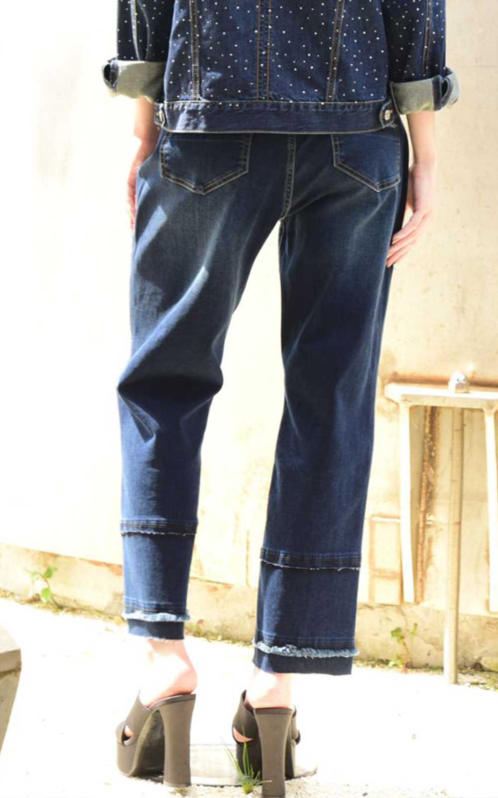 Walking Stripe Jean product photo.