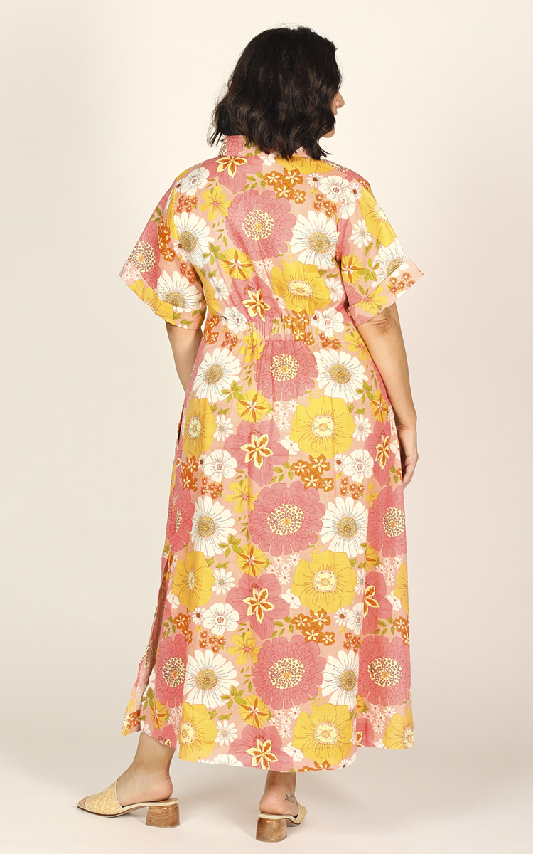 Gracie Linen Shirt Dress product photo.