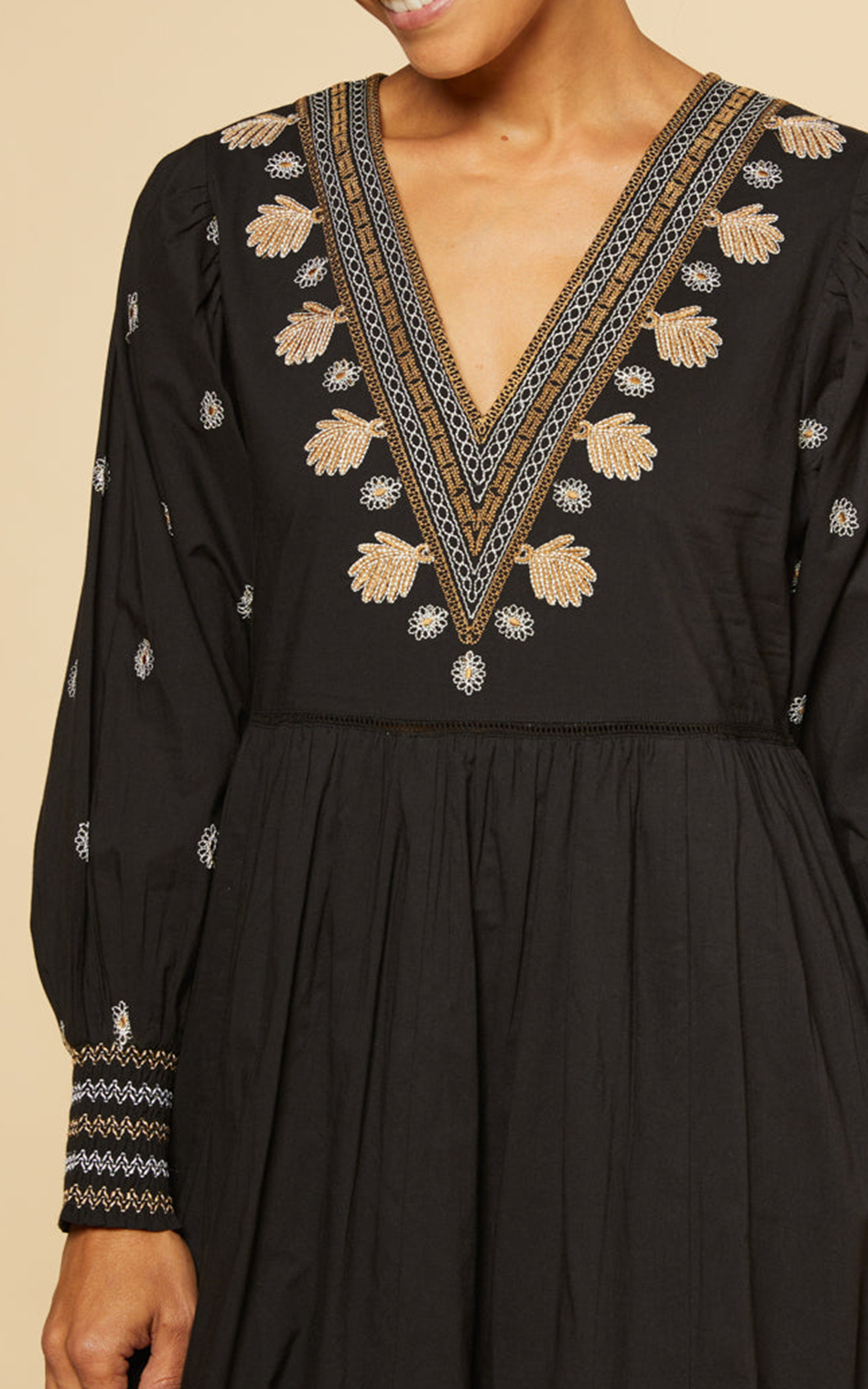 Sadie Embroidered Dress In Sanctuary product photo.