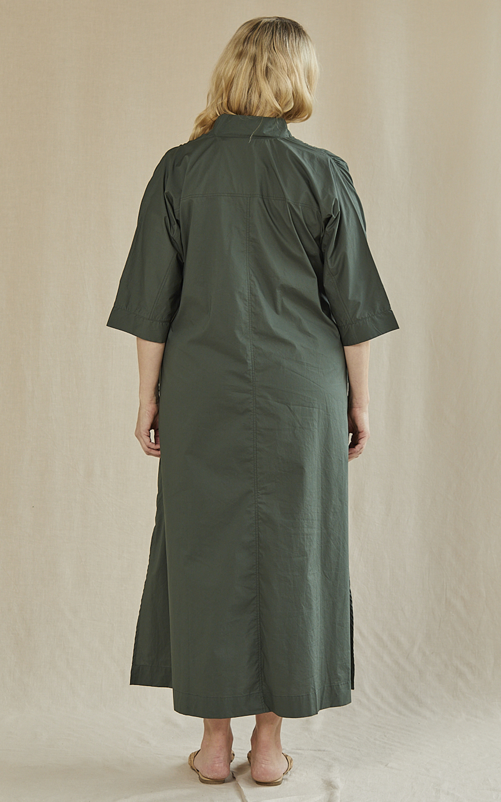 Finley Poplin Kaftan Dress product photo.