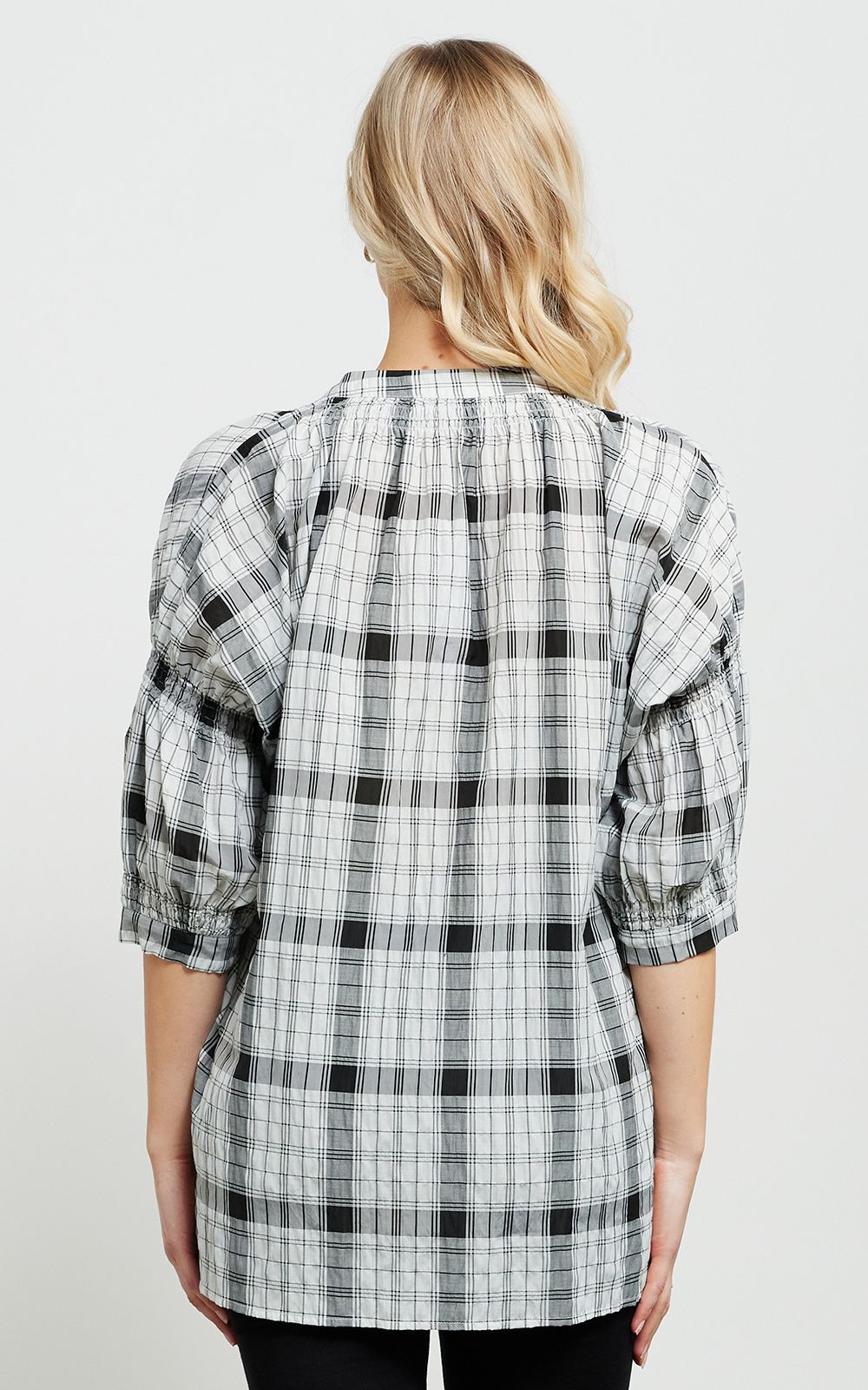 Imogen Shirt In Plaid product photo.