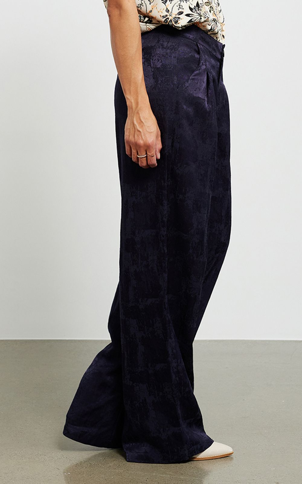 Bronte Pant In Jacquard product photo.