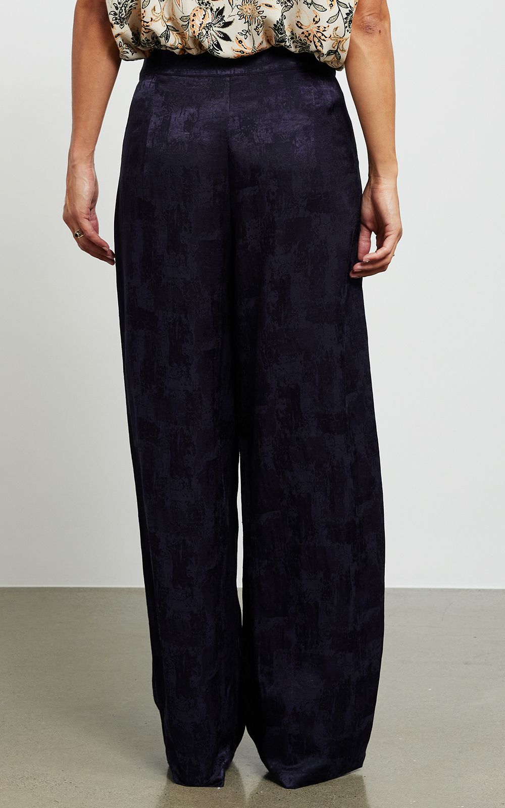 Bronte Pant In Jacquard product photo.