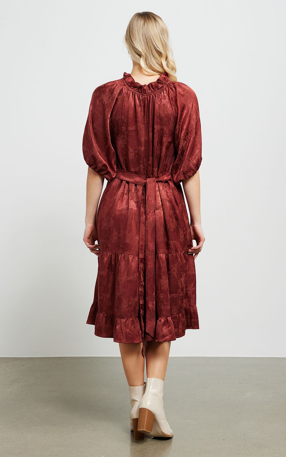 Loulou Dress In Jacquard product photo.