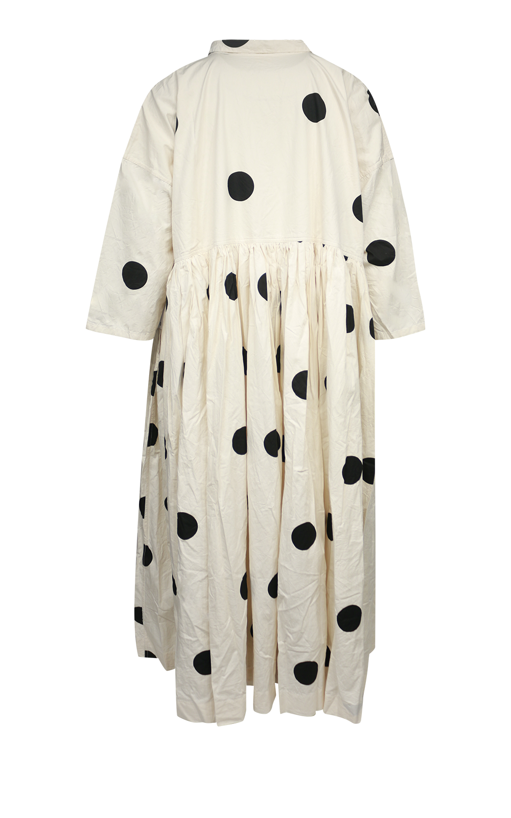 Edith Long Dress In Cotton Twill  product photo.