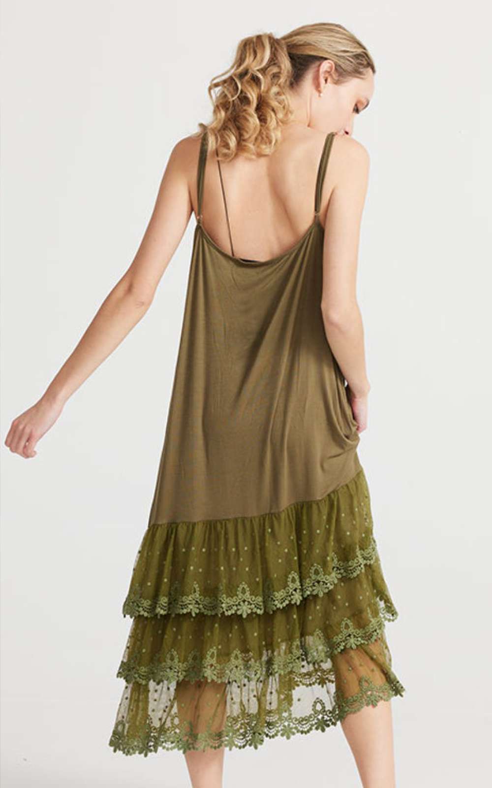 Evangeline Slip Dress product photo.