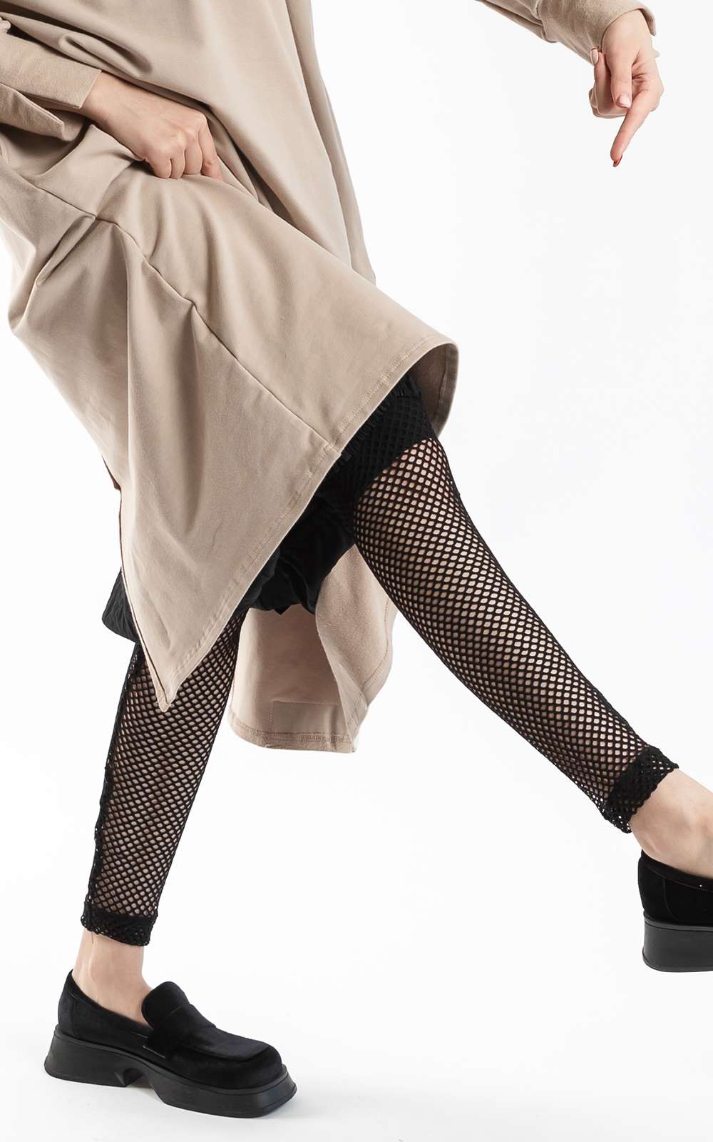 Leggings Black Mesh product photo.