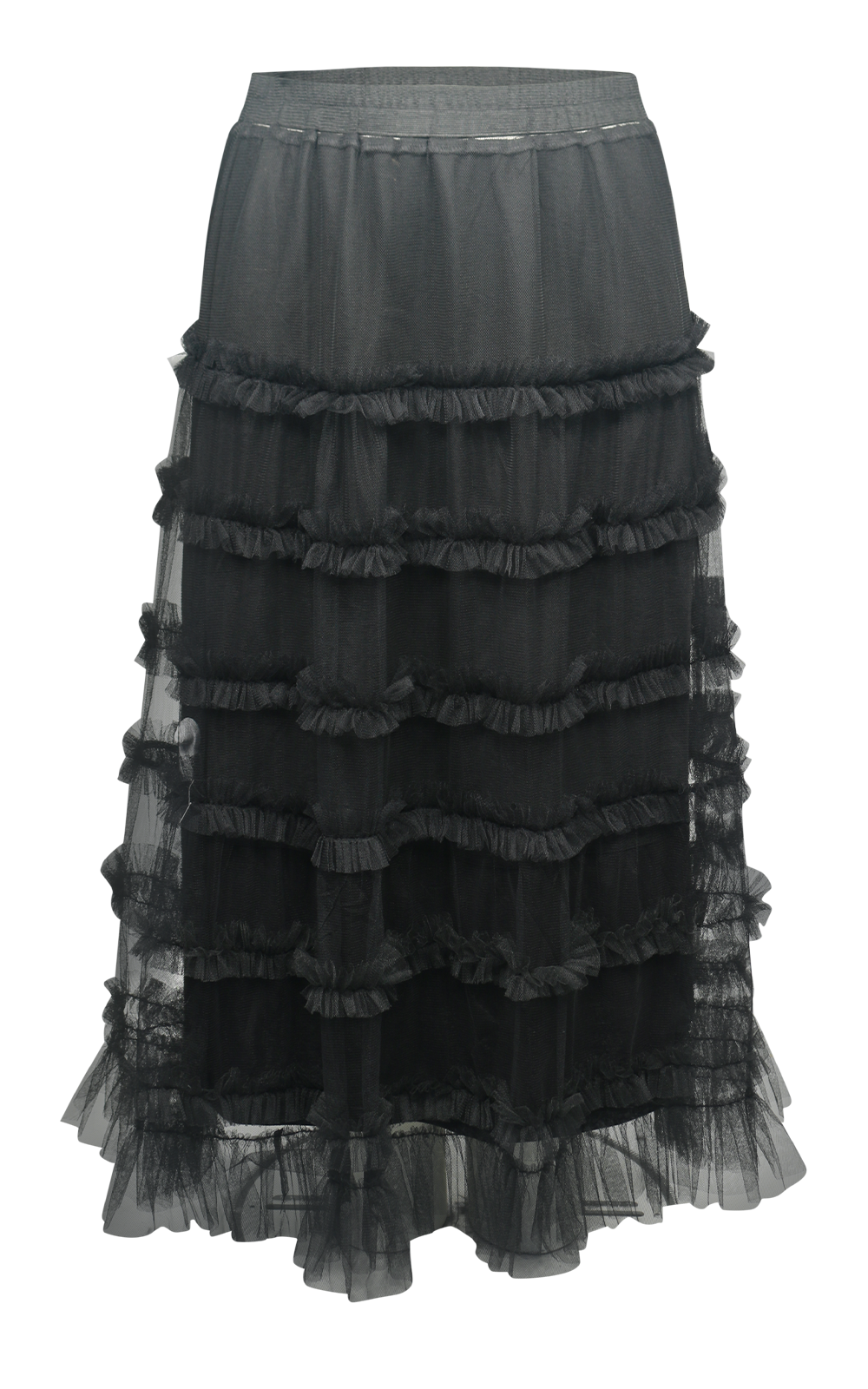 Tulle Ruffle Skirt product photo.