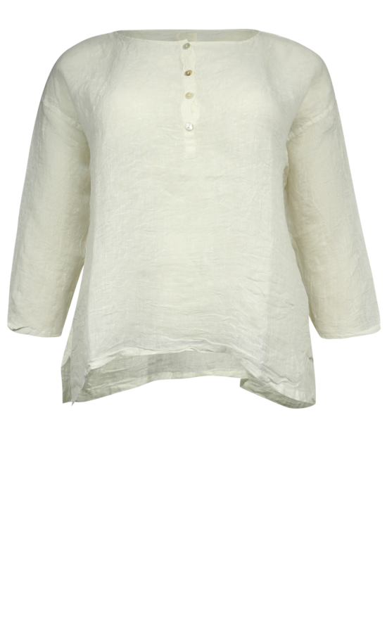 Hadley Top In Gauze Linen product photo.