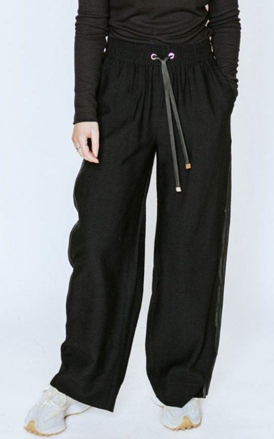 Indiana Side Stripe Wide Leg Pant  product photo.