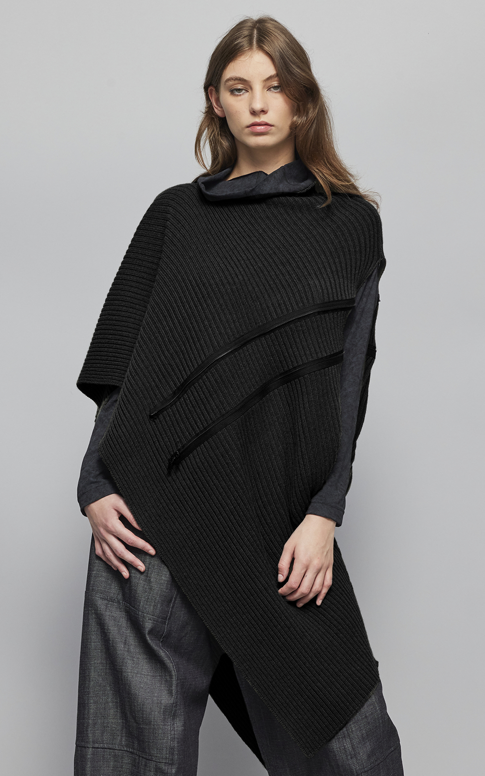 Multi Form Rib Knit Jumper product photo.