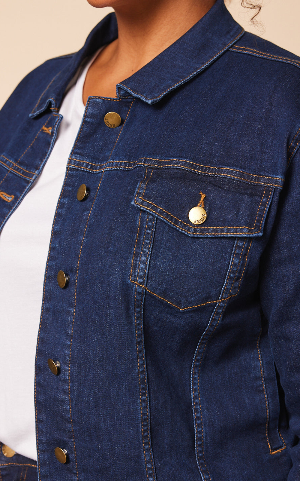 Denim Relaxed Jacket  product photo.