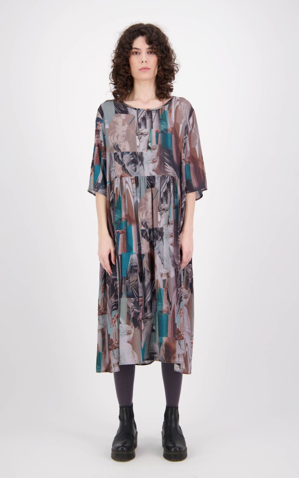 Aman Classic Print Dress product photo.