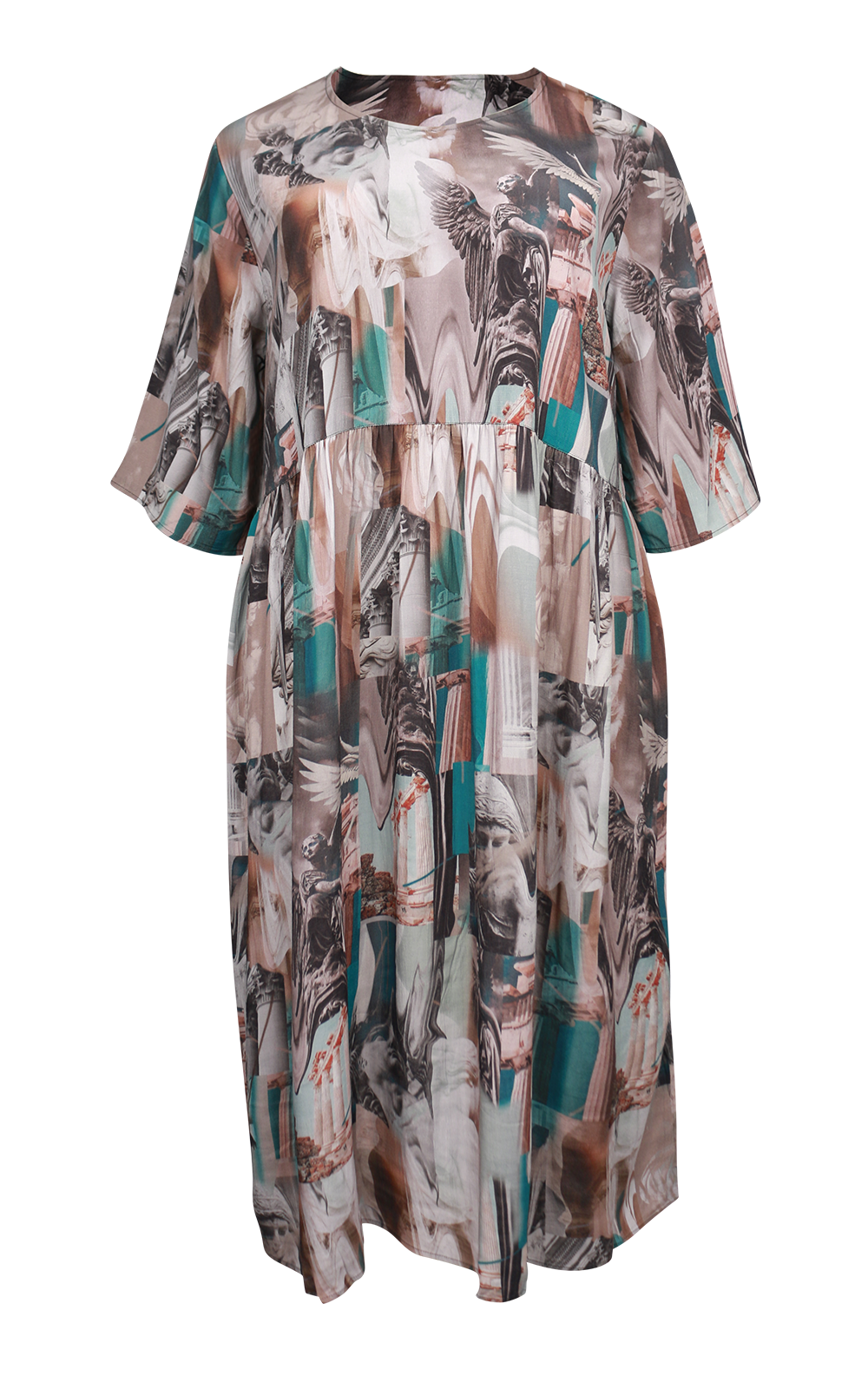 Aman Classic Print Dress product photo.