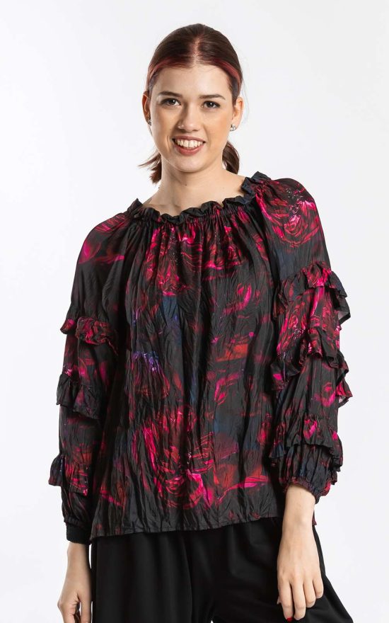 Arabella Top Cerise Reflection product photo.