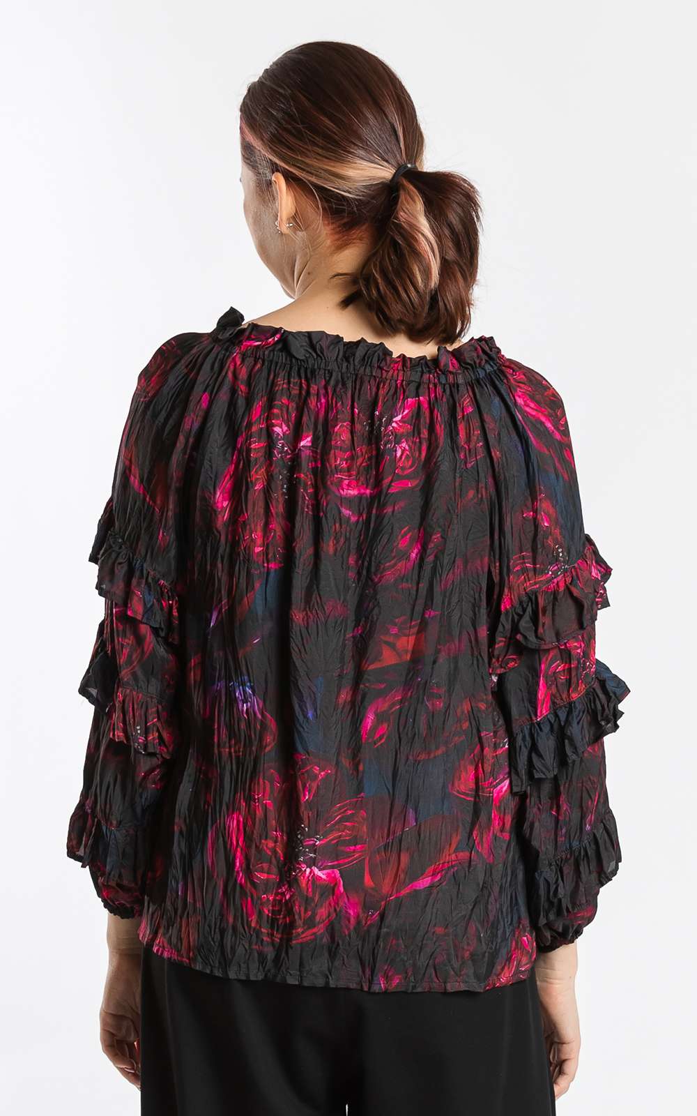 Arabella Top Cerise Reflection product photo.