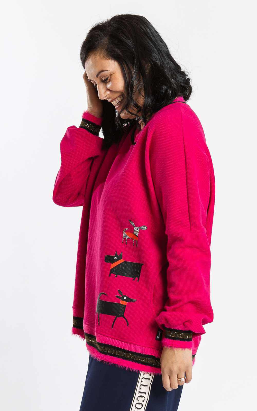 Sweatshirt Snuffle Pink product photo.