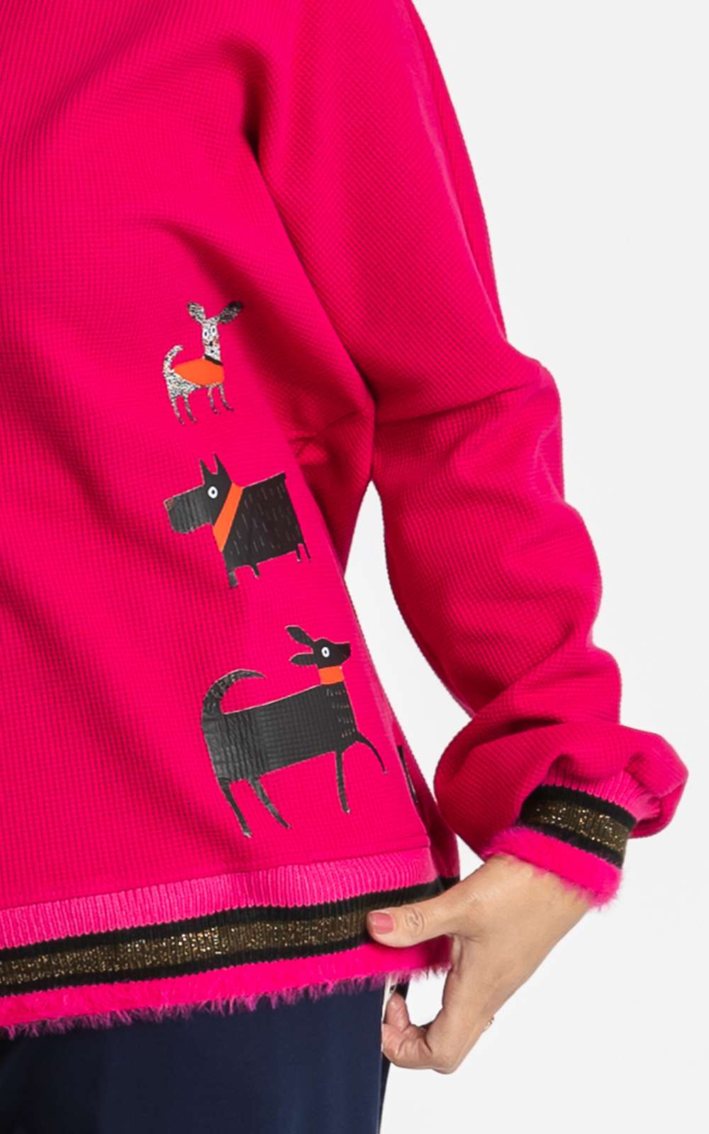 Sweatshirt Snuffle Pink product photo.