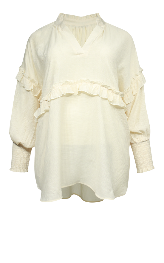 Frilled Relaxed Top product photo.