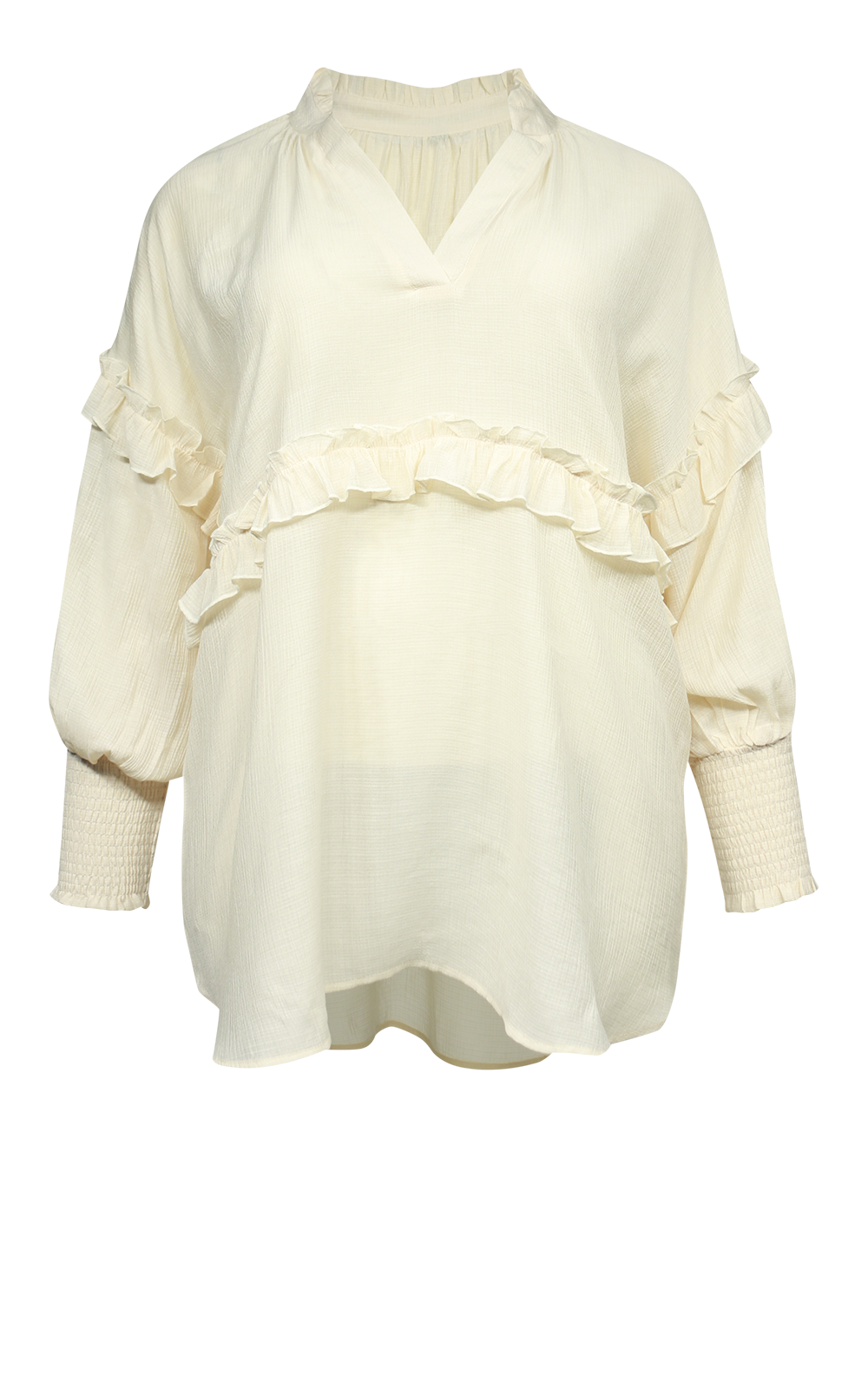 Frilled Relaxed Top product photo.