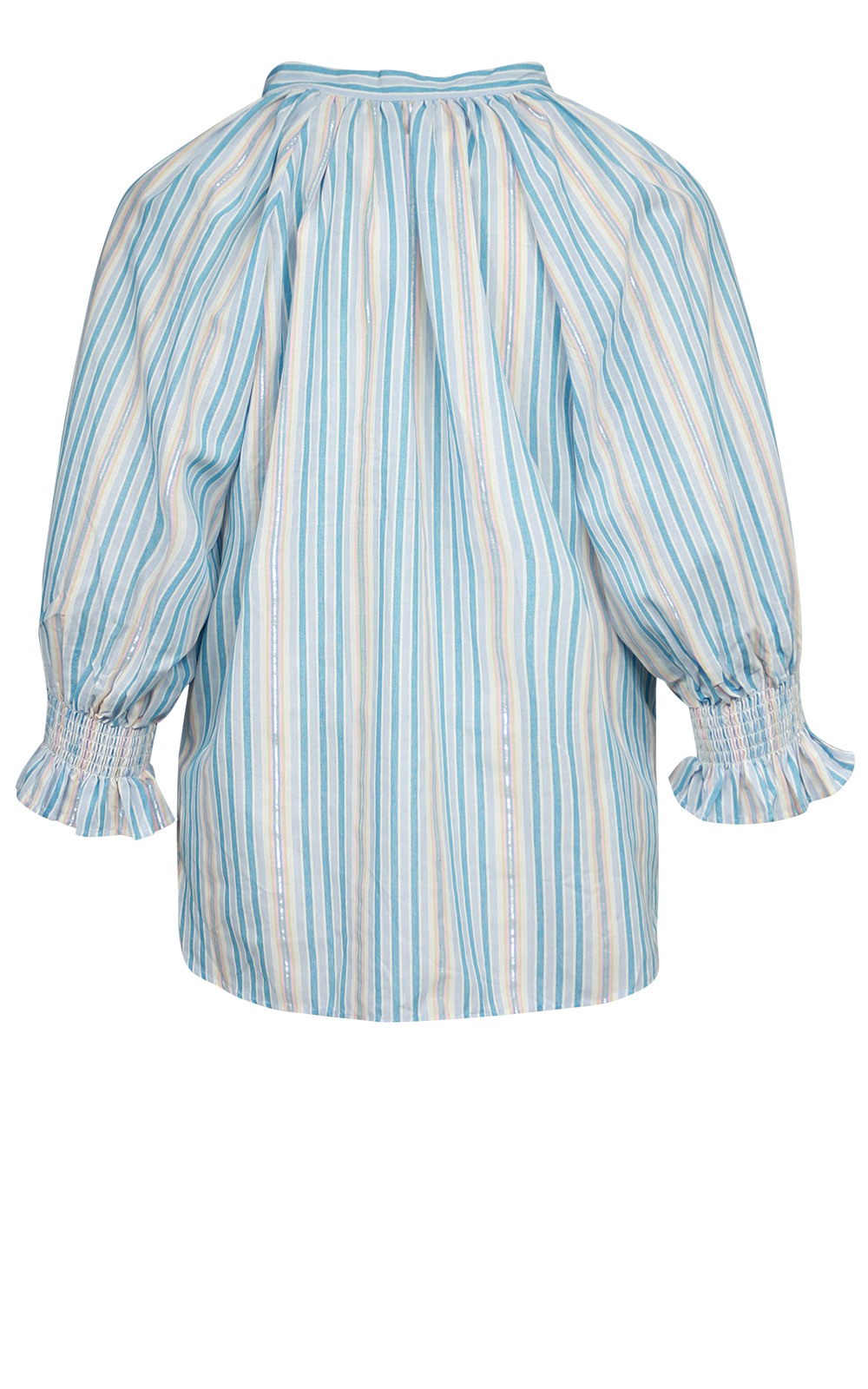 Metallic Stripe Relaxed Top product photo.