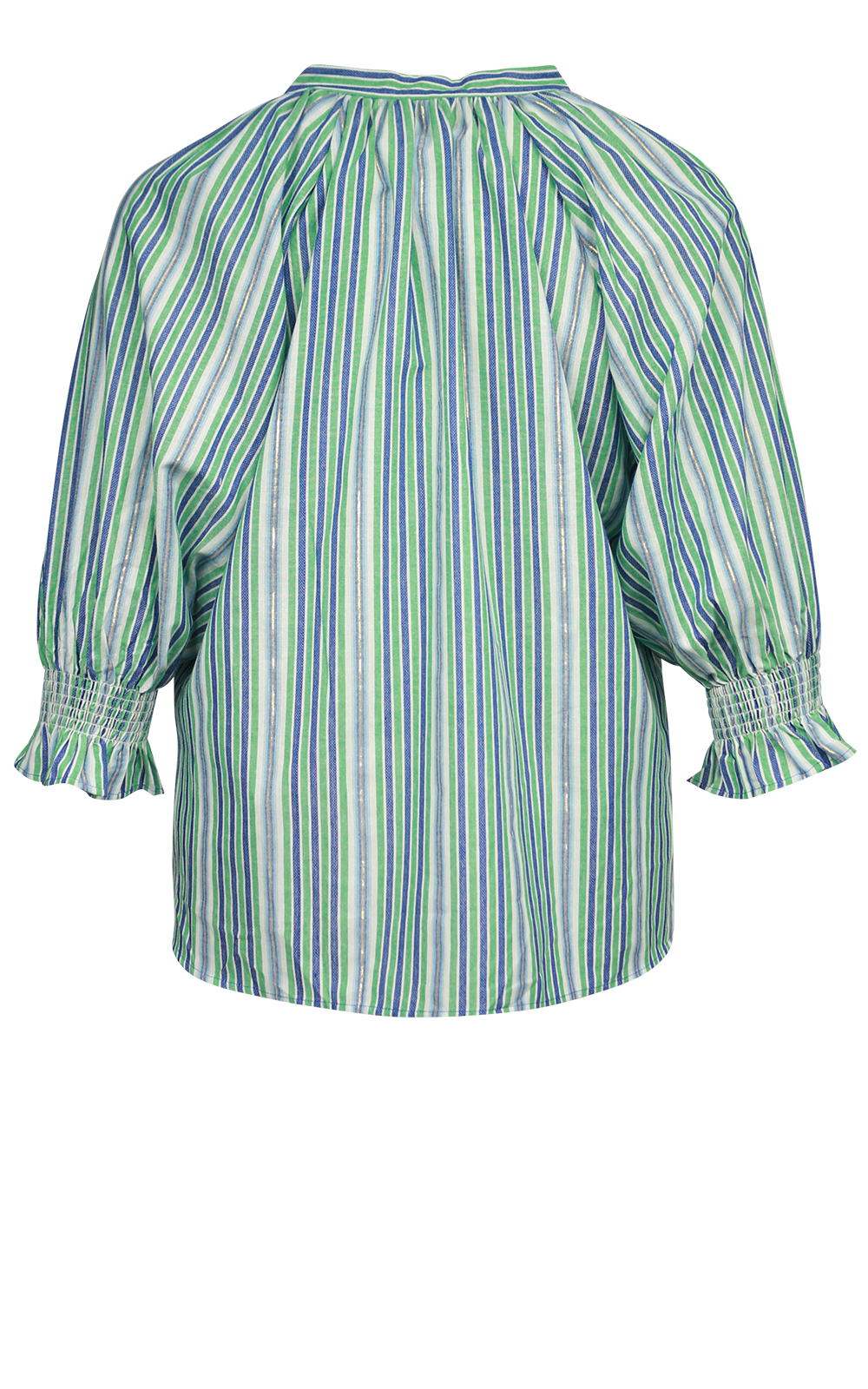 Metallic Stripe Relaxed Top product photo.