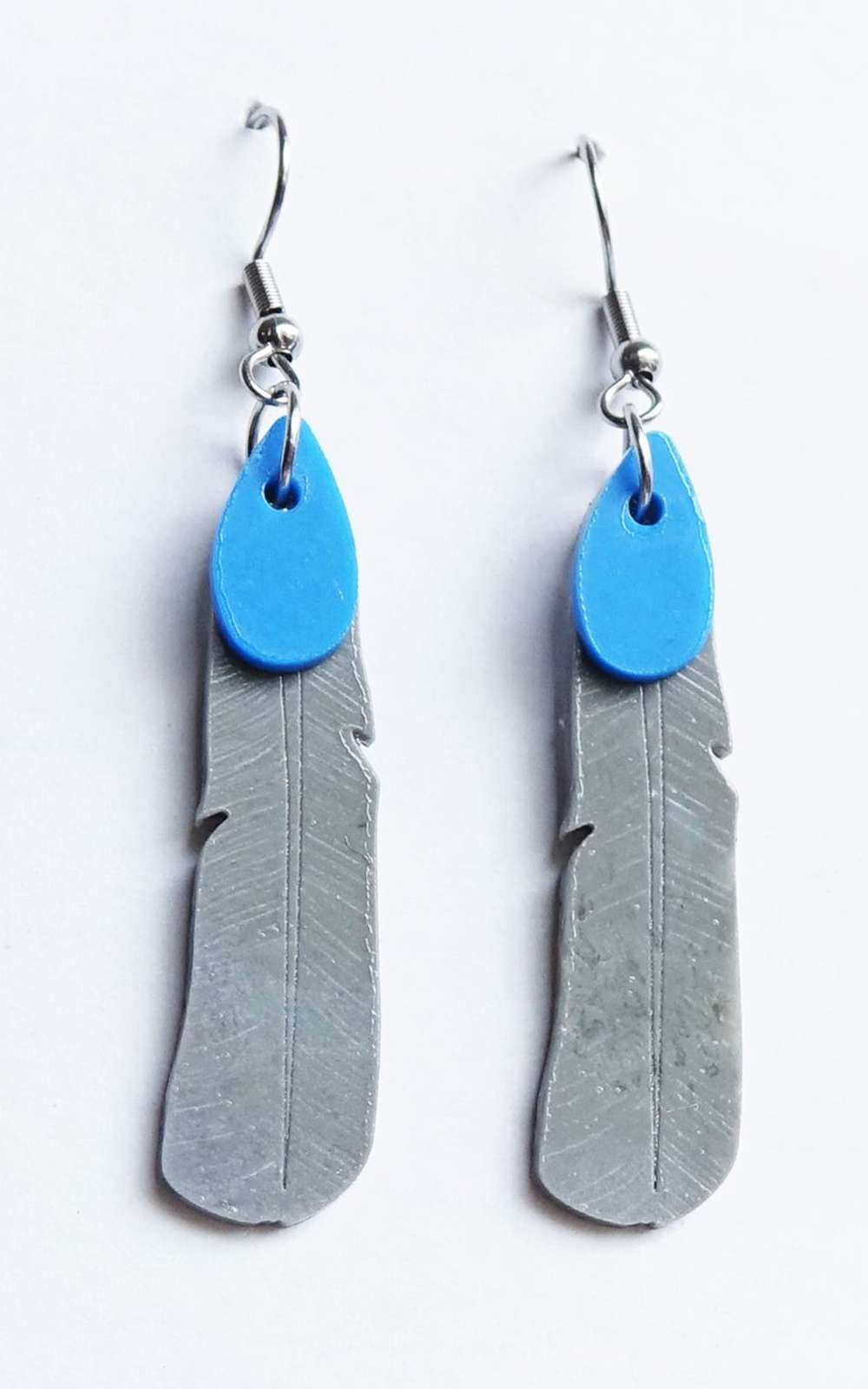 Kokako Feather Earrings product photo.