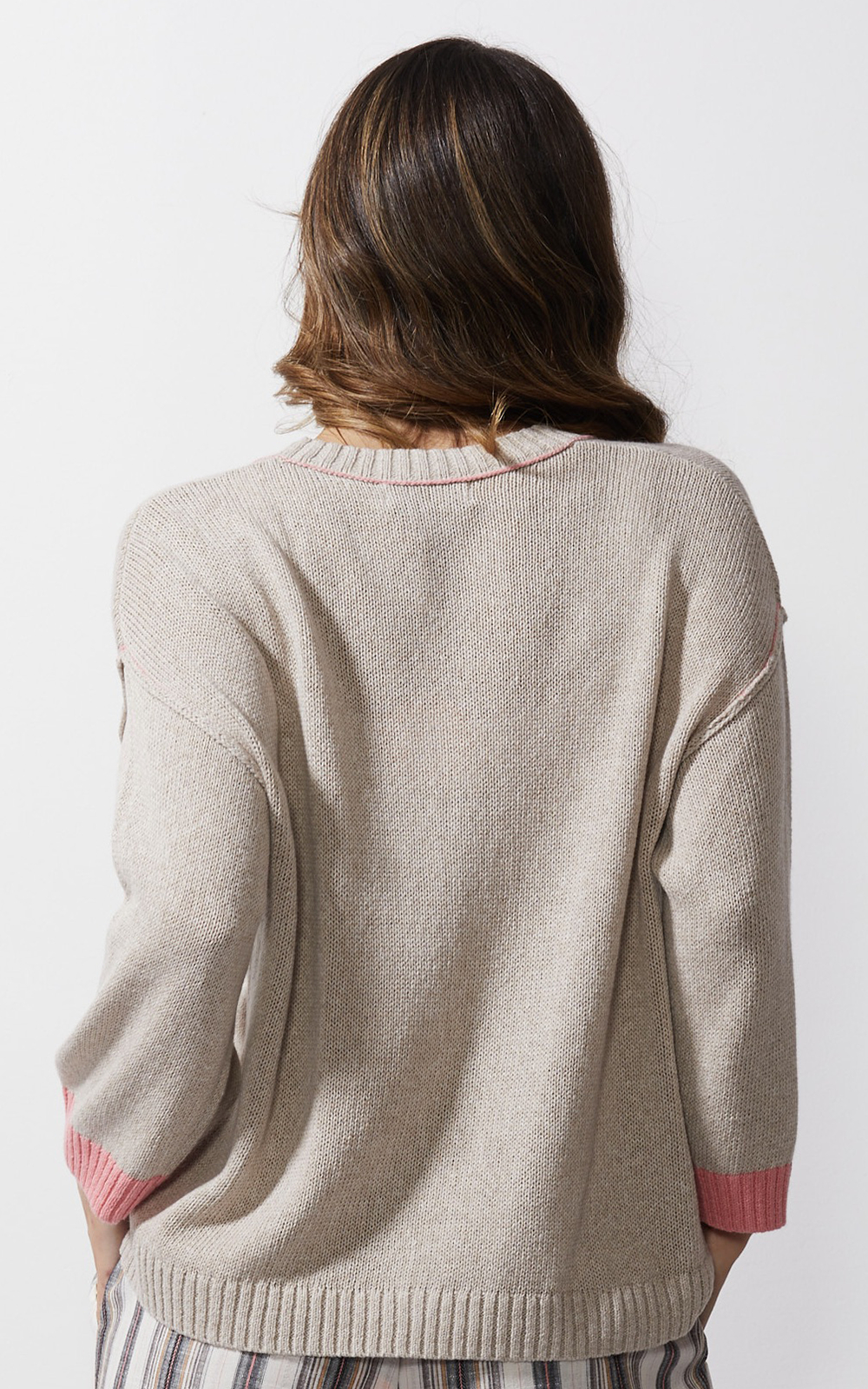 Chunky Linen Cardi product photo.