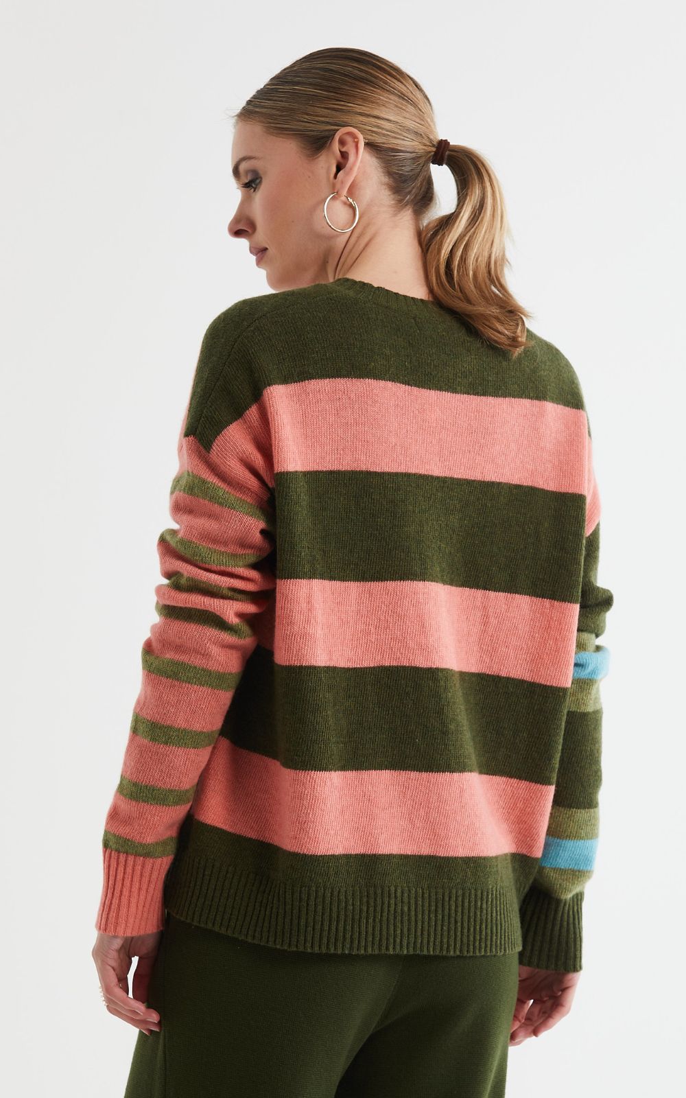 Lambswool Stripe Crew product photo.