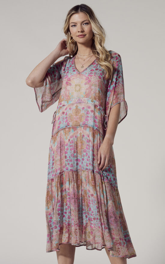 Ravello Midi Dress product photo.