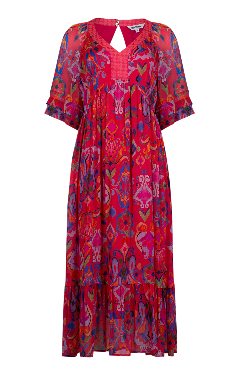 Festive Midi Dress product photo.