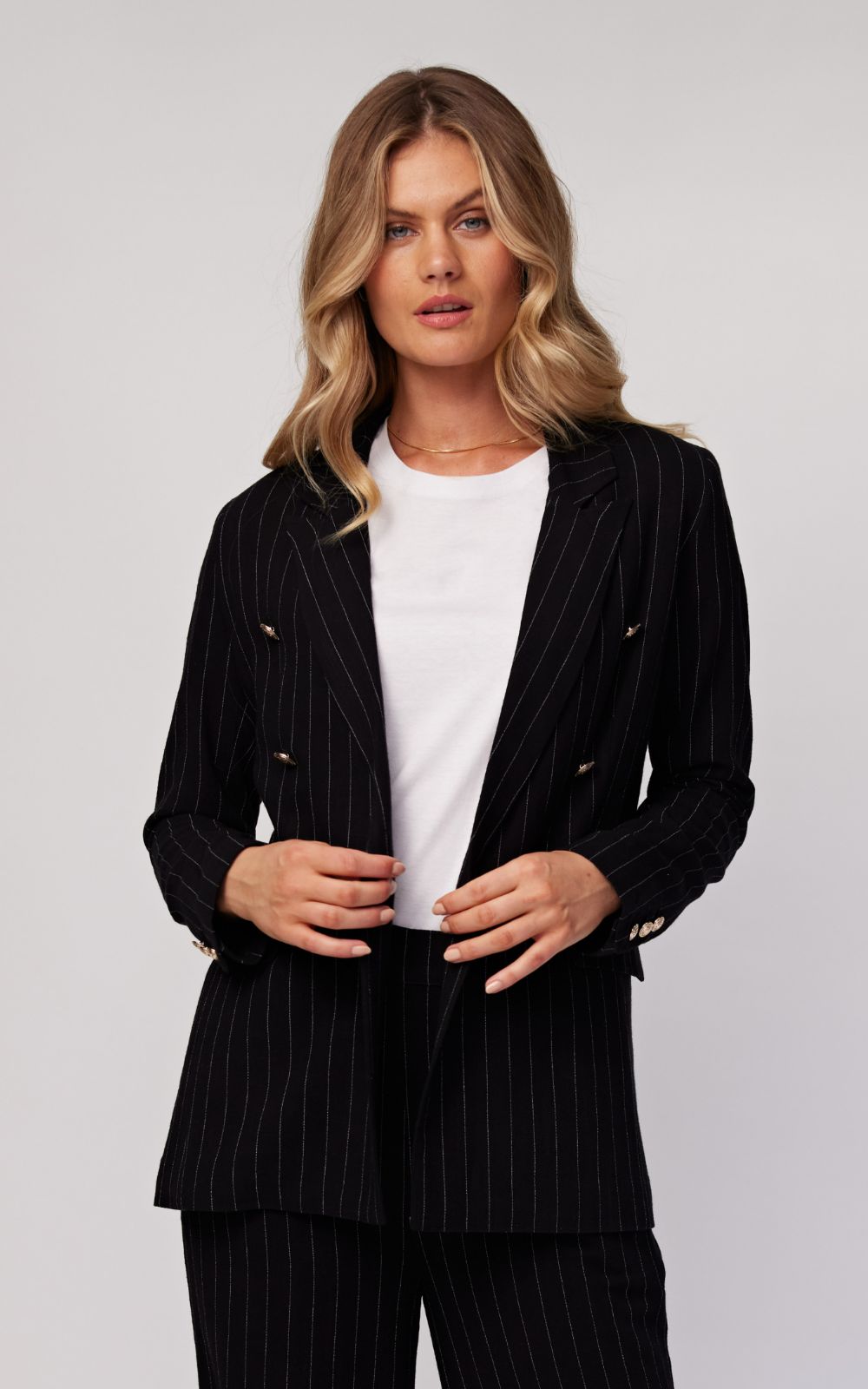 Jordon Stripe Blazer product photo.