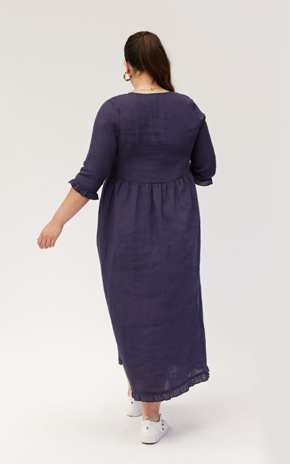 Josie Linen Dress product photo.