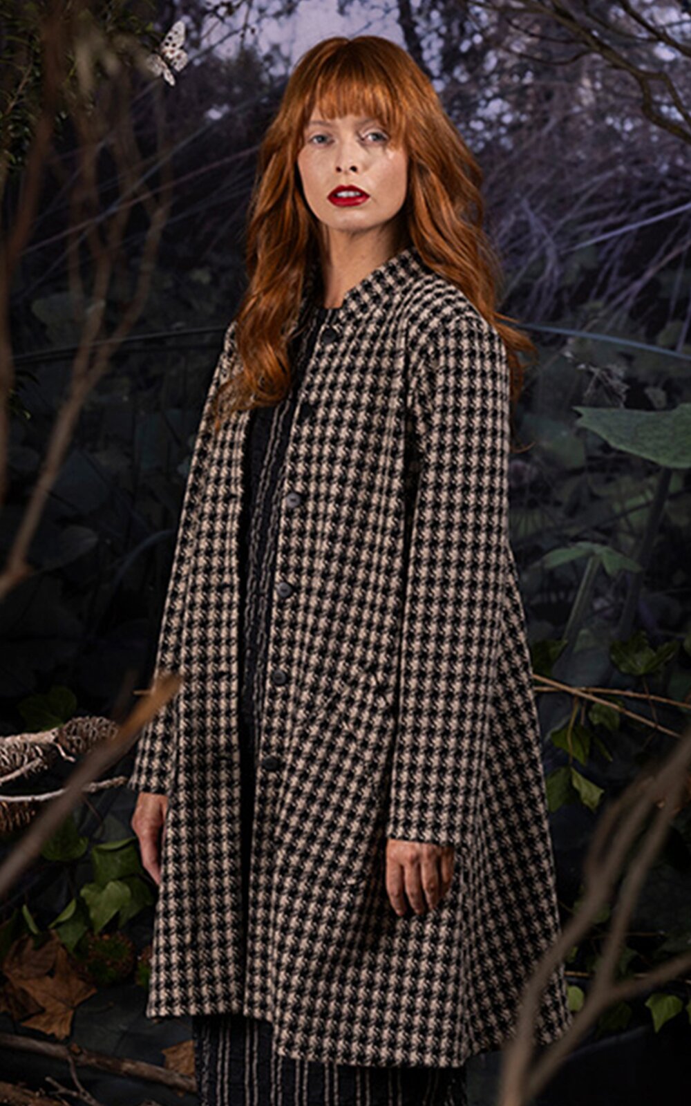 Houndstooth Merchant Coat product photo.