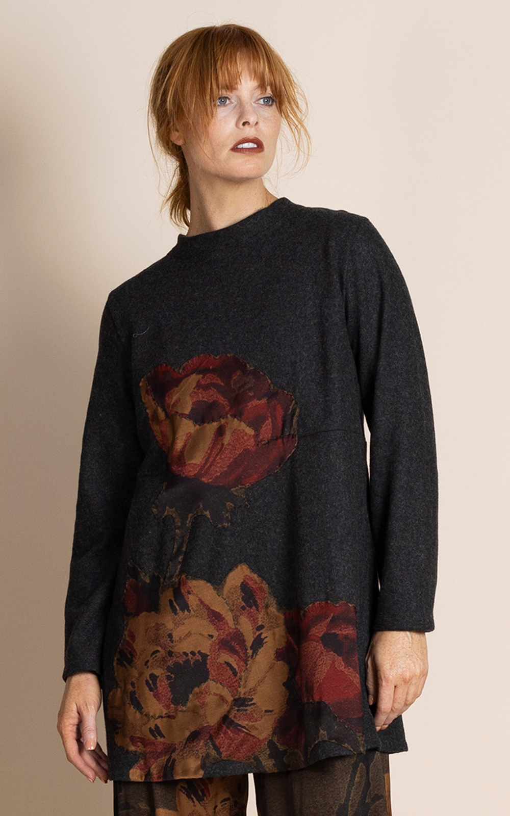 Felt Damask Roses Anna Jumper product photo.