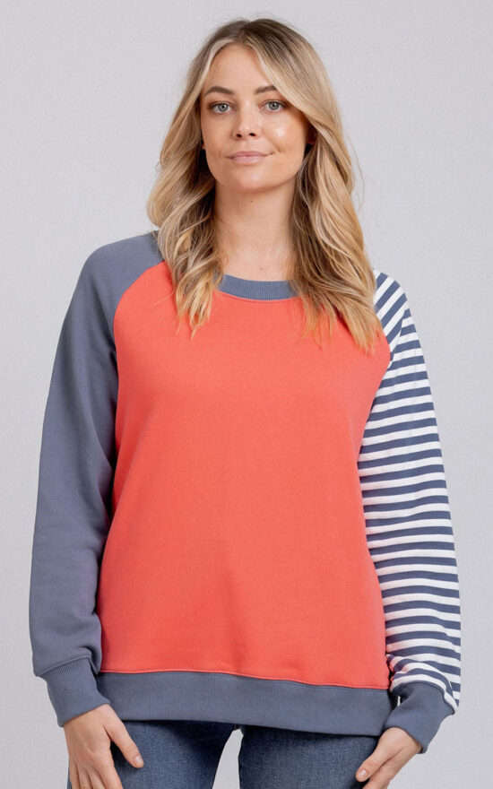 Maeve Sweat With Stripe product photo.