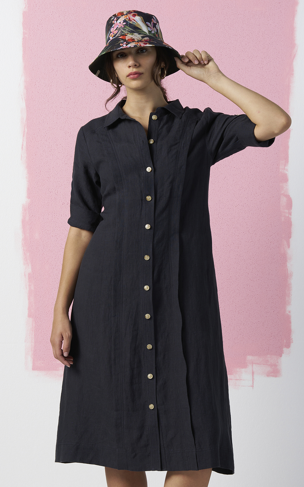 Echo Shirt Dress product photo.